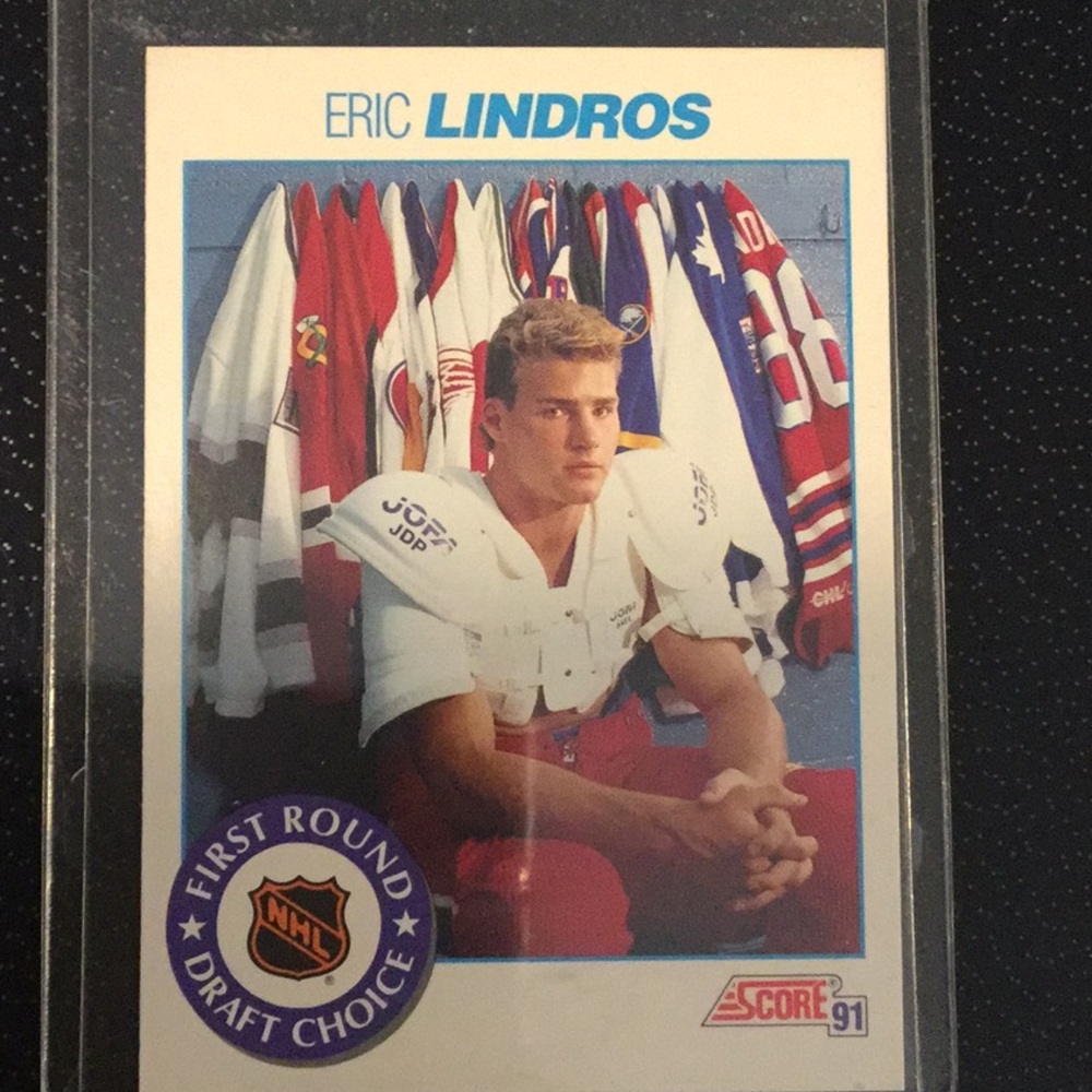 Eric Lindros, 1991 Score, ROOKIE  Card